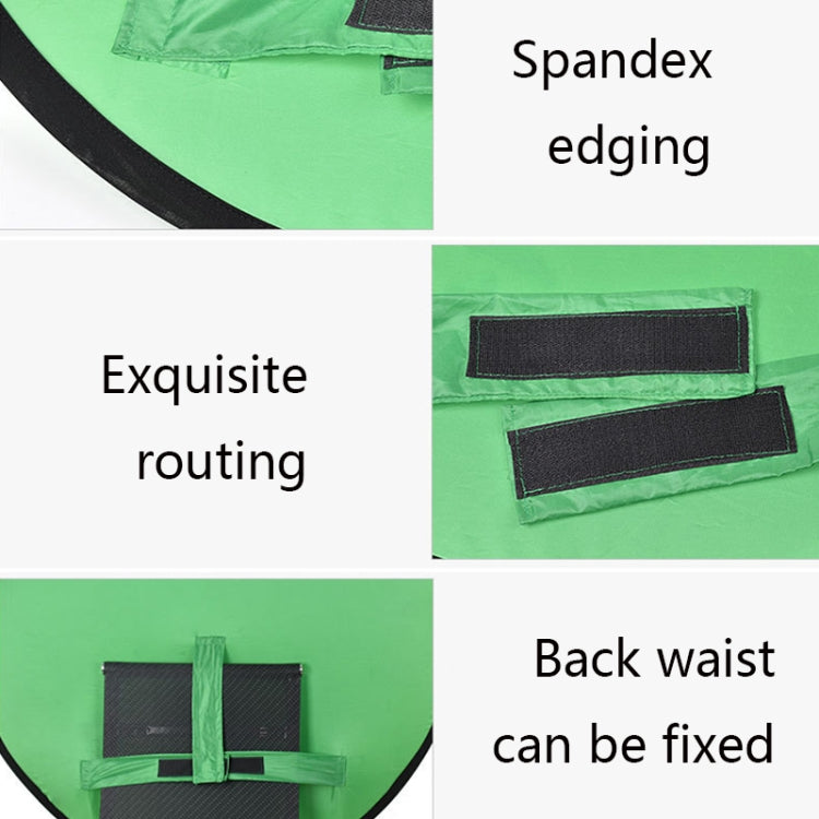 110cm EY-068 Green Background Cloth Folding ID Photo Green Screen Video Backdrop Board For E-Sports Chair - Camera Accessories by buy2fix | Online Shopping UK | buy2fix