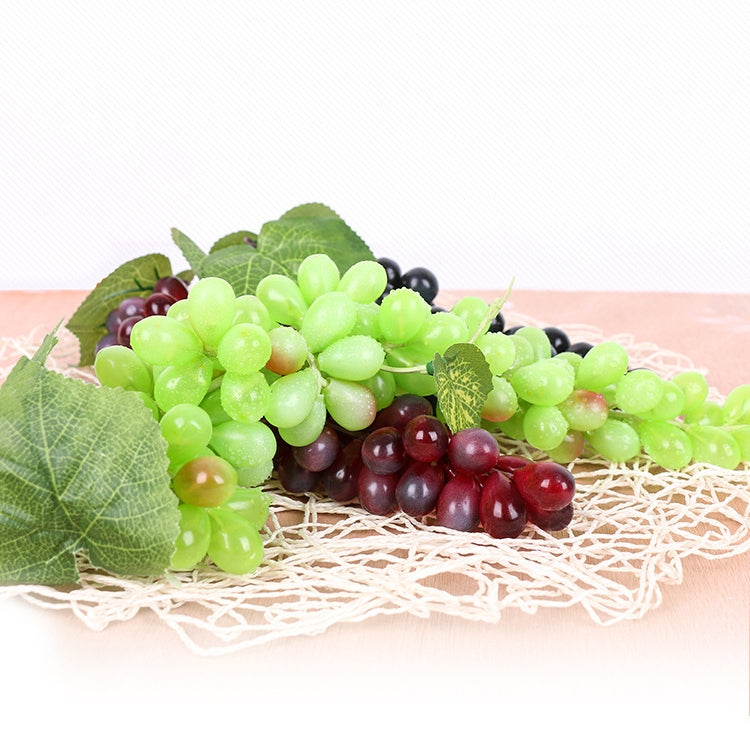 2 Bunches 110 Black Grapes Simulation Fruit Simulation Grapes PVC with Cream Grape Shoot Props - Camera Accessories by buy2fix | Online Shopping UK | buy2fix