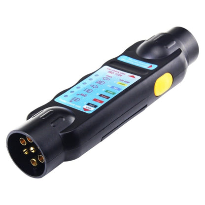 TS170E-Z 12V Car Resistance Trailer Plug Socket Trailer Tester Connector Recorder With 2 Conversion Heads EU Plug - In Car by buy2fix | Online Shopping UK | buy2fix