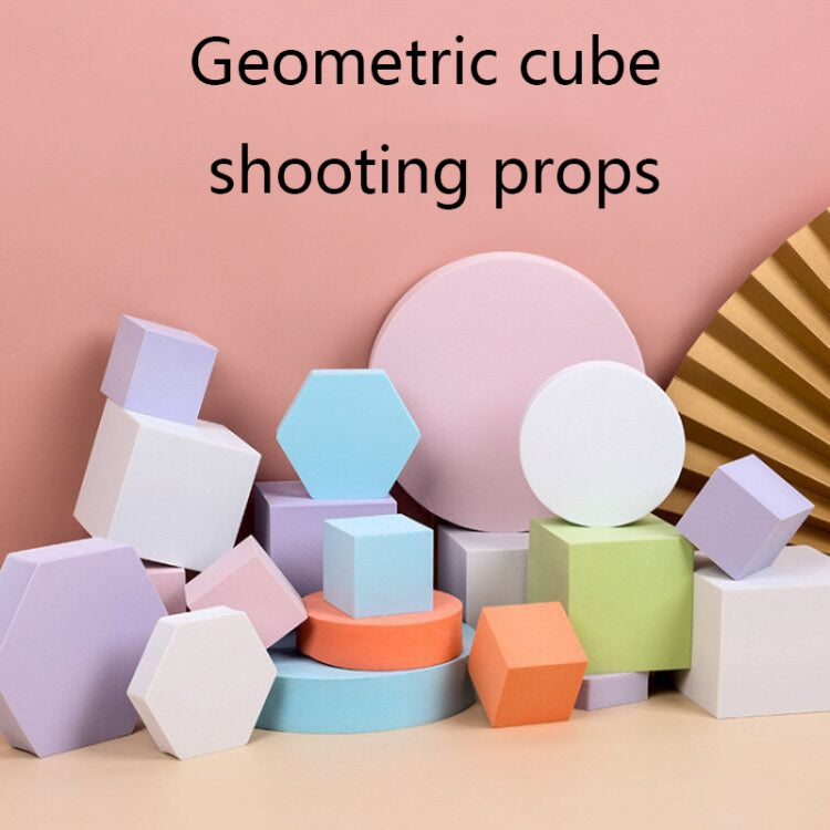 8 PCS Geometric Cube Photo Props Decorative Ornaments Photography Platform, Colour: Large Orange Square - Camera Accessories by buy2fix | Online Shopping UK | buy2fix