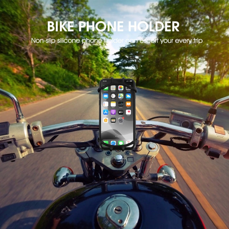 2 PCS Multifunctional Silicone Bicycle Mobile Phone Holder Motorcycle Riding Navigation Fixed Bracket(Orange) - Holders by buy2fix | Online Shopping UK | buy2fix