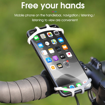 2 PCS Multifunctional Silicone Bicycle Mobile Phone Holder Motorcycle Riding Navigation Fixed Bracket(Gray) - Holders by buy2fix | Online Shopping UK | buy2fix