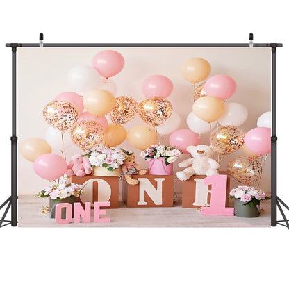 2.1m x 1.5m One Year Old Birthday Photography Background Cloth Birthday Party Decoration Photo Background(576) - Camera Accessories by buy2fix | Online Shopping UK | buy2fix