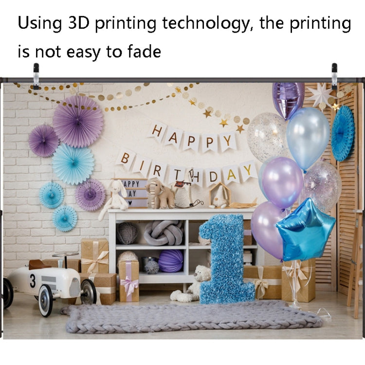 2.1m x 1.5m One Year Old Birthday Photography Background Cloth Birthday Party Decoration Photo Background(584) - Camera Accessories by buy2fix | Online Shopping UK | buy2fix