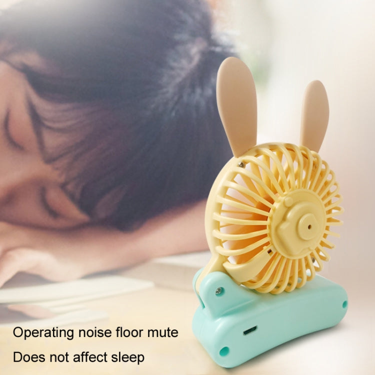 Cute Rabbit Foldable Fan USB Charging Color Matching Cartoon Portable Handheld Fan(Style 4) - Consumer Electronics by buy2fix | Online Shopping UK | buy2fix