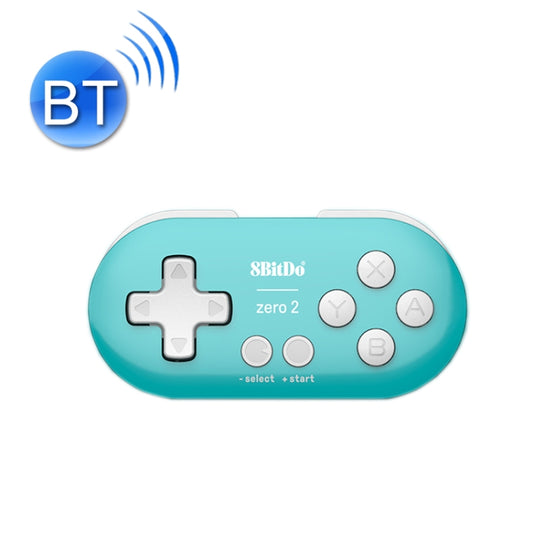 8Bitdo Zero2 Wireless Bluetooth Mini Handle For Switch / Windows / Android / MacOS / Steam / Respeberr(Blue Green) - Gamepads by 8Bitdo | Online Shopping UK | buy2fix