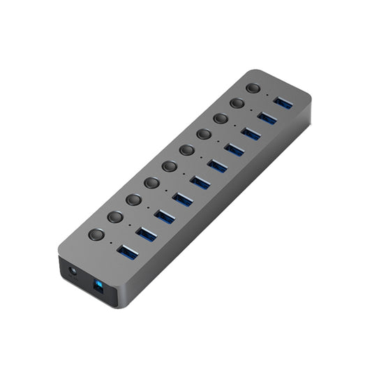 Blueendless USB Splitter Aluminum Alloy QC Fast Charge Expander, Number of interfaces: 10-port (12V4A Power) - Computer & Networking by Blueendless | Online Shopping UK | buy2fix