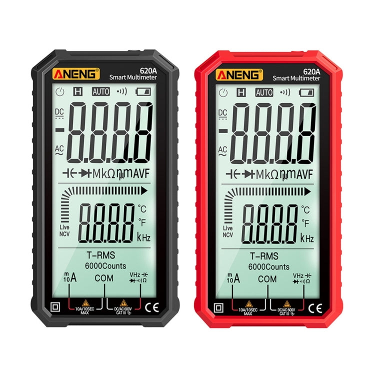 ANENG 620A Full Screen Smart Digital Multimeter(Black) - Consumer Electronics by ANENG | Online Shopping UK | buy2fix