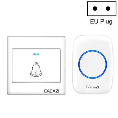 CACAZI H10 1 For 1 Wireless Smart Doorbell without Battery, Plug:EU Plug(White) - Security by CACAZI | Online Shopping UK | buy2fix