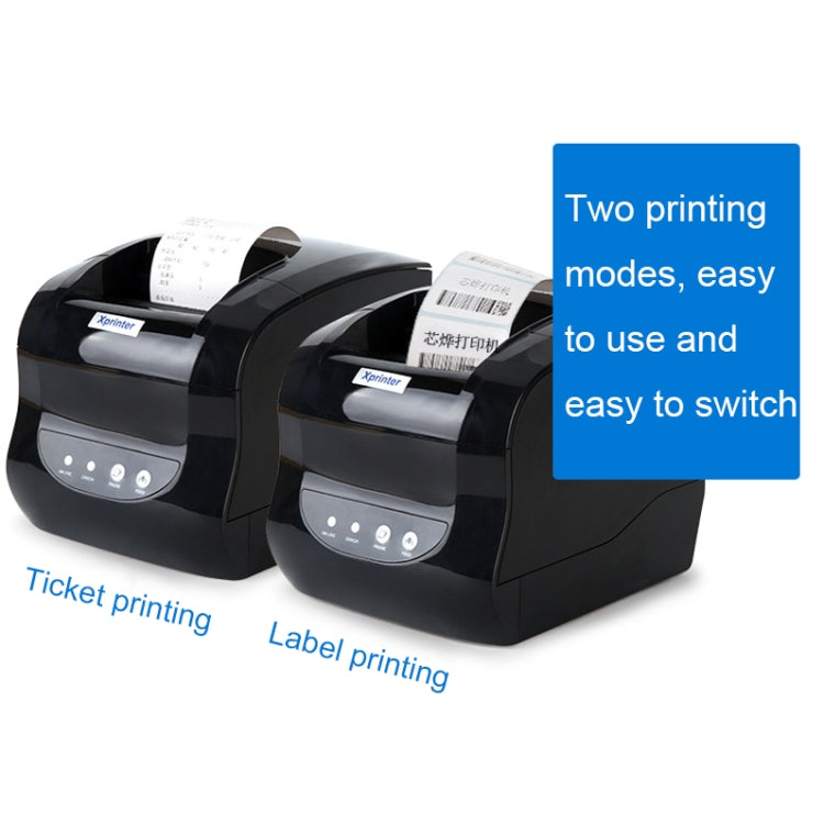 Xprinter XP-365B 80mm Thermal Label Printer Clothing Tag Supermarket Barcode Printer, Plug: AU Plug(Bluetooth Version) - Printer by Xprinter | Online Shopping UK | buy2fix