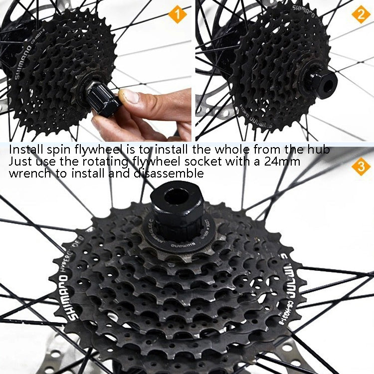 10 PCS Small Flywheel Tool Bicycle Flywheel Disassembly Installation Maintenance Tools(Black) - Outdoor & Sports by buy2fix | Online Shopping UK | buy2fix