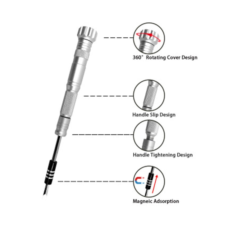 Obadun 9802B 52 in 1 Aluminum Alloy Handle Hardware Tool Screwdriver Set Home Precision Screwdriver Mobile Phone Disassembly Tool(Orange Box) - Screwdriver Set by Obadun | Online Shopping UK | buy2fix