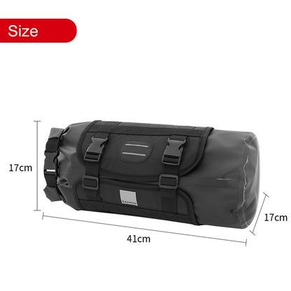 SAHOO 11L Enlarged Bicycle Front Bag Mountain Bike Clip Mesh Waterproof And Wear-Resistant Handlebar Bag(Black) - Bicycle Bags by SAHOO | Online Shopping UK | buy2fix