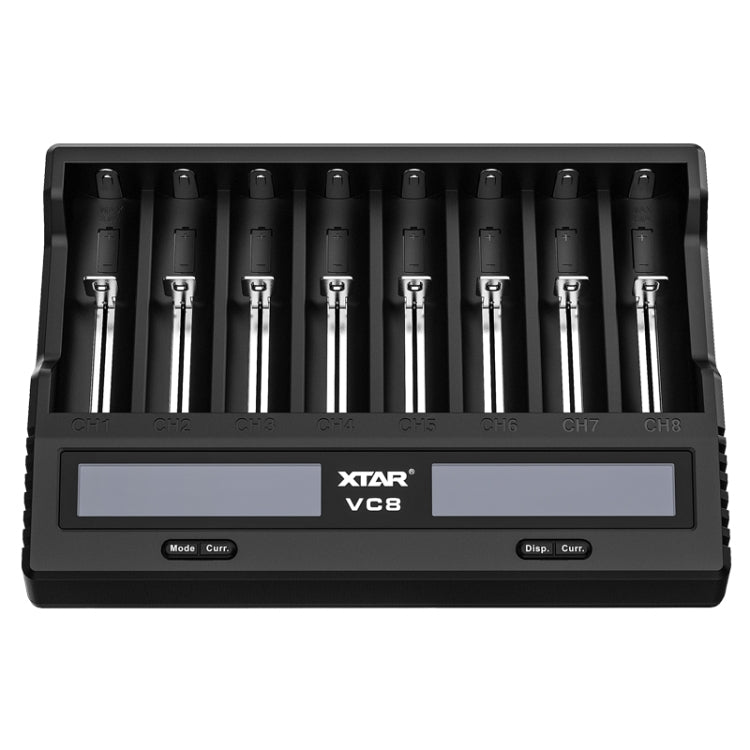 XTAR 8-Slot Battery Charger LCD Display Charger QC3.0 Type C Fast Charger for 21700 / 18650 Battery, Model: VC8 - Consumer Electronics by XTAR | Online Shopping UK | buy2fix