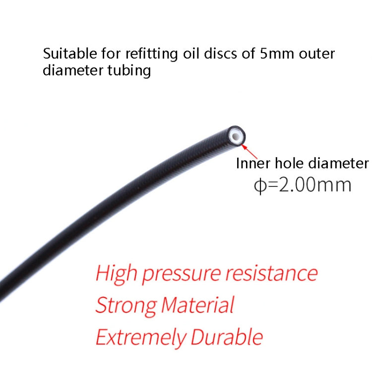 TRLREQ Mountain Bike Brake Tube 5mm Hydraulic Oil Disc Oil Brakes Braided Tube, Length: 3 PCS 1m (Red) - Outdoor & Sports by buy2fix | Online Shopping UK | buy2fix