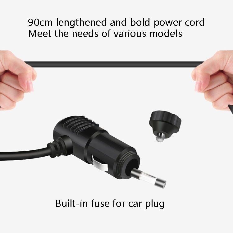 F558 With USB Mobile Phone Charging Car Fan 12/24V Car Truck Double Shaking Head Fan(Double Head 12V) - In Car by buy2fix | Online Shopping UK | buy2fix