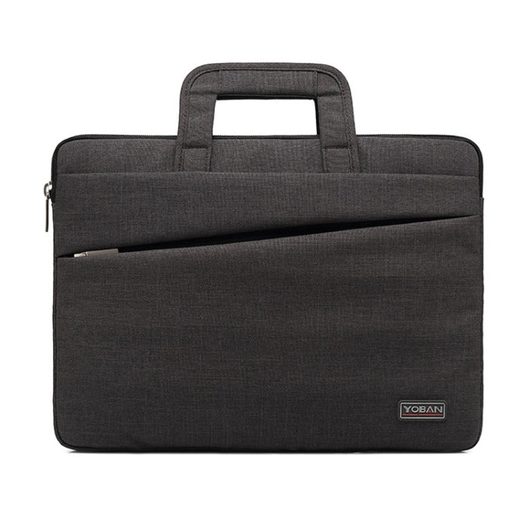 YOBAN Y-923-1 Casual Laptop Bag Waterproof Tablet Business Bag, Size: 14 inch(Dark Gray) - 14.1 inch by YOBAN | Online Shopping UK | buy2fix