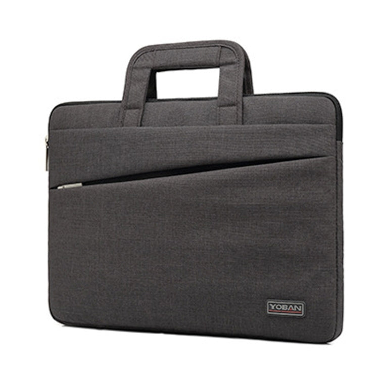 YOBAN Y-923-1 Casual Laptop Bag Waterproof Tablet Business Bag, Size: 14 inch(Dark Gray) - 14.1 inch by YOBAN | Online Shopping UK | buy2fix