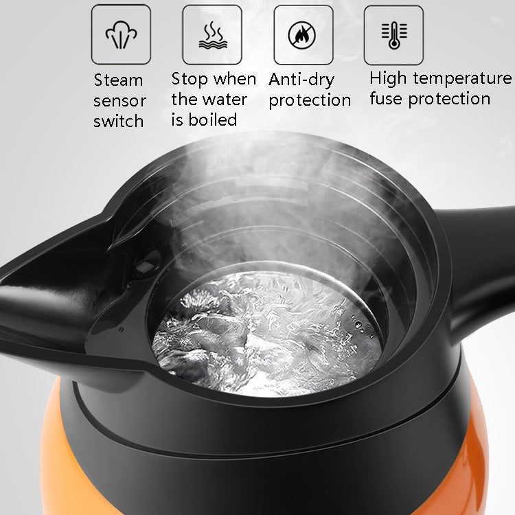 Car Heating Cup Electric Heating Cup Kettle(12V Warm Orange) - In Car by buy2fix | Online Shopping UK | buy2fix