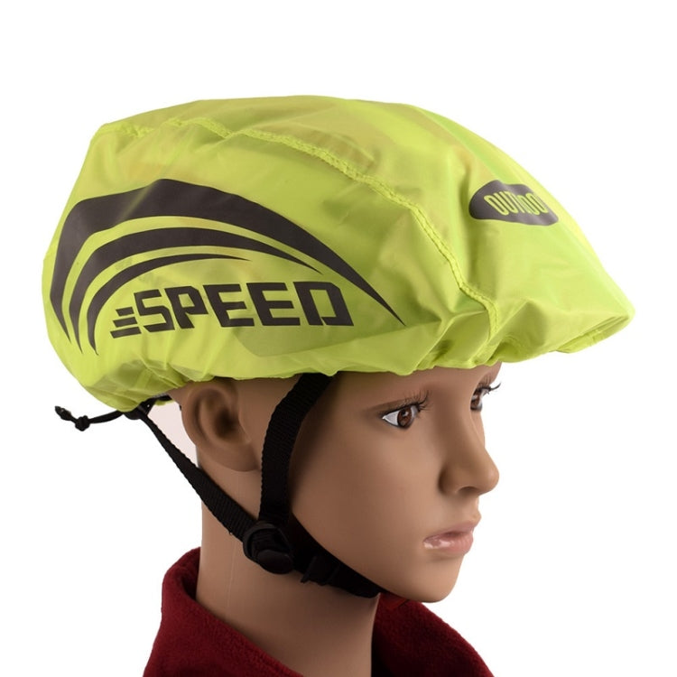 2 PCS Cycling Helmet Rain Cover Outdoor Reflective Safety Helmet Cover, Size: Free Size(Fluorescent Green (Style 1)) - Protective Helmet & Masks by buy2fix | Online Shopping UK | buy2fix