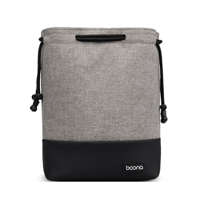 Baona Waterproof Micro SLR Camera Bag Protective Cover Drawstring Pouch Bag, Color: Medium Gray - Soft Bag by Baona | Online Shopping UK | buy2fix