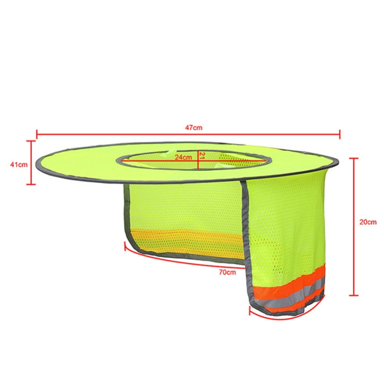 Construction Site Outdoor Construction Foldable Reflective Safety Sun Hat, Size: One Size(Fluorescent Orange) - Workplace Safety Supplies by buy2fix | Online Shopping UK | buy2fix