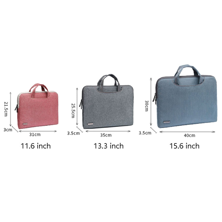 LiSEN LS-116 Simple Laptop Bag Business Laptop Liner Bag, Size: 11.6 inch(PU Black) - Other by LiSEN | Online Shopping UK | buy2fix