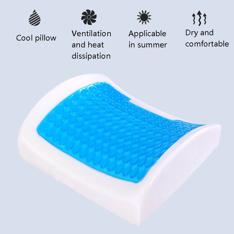 Office Waist Cushion Car Pillow With Pillow Core, Style: Gel Type(Mesh Gray) - Home & Garden by buy2fix | Online Shopping UK | buy2fix