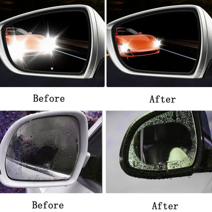 10 PCS Rainproof Anti-Fog And Anti-Reflective Film For Car Rearview Mirror Ellipse 95x135mm(Transparent) - In Car by buy2fix | Online Shopping UK | buy2fix