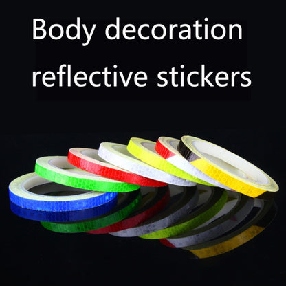 5 Rolls Bicycle Mountain Bike Motorcycle Sticker Car Contour Reflective Sticker Night Riding Reflective Sticker, Size: 2 x 800cm(Yellow) - Decorative Accessories by buy2fix | Online Shopping UK | buy2fix
