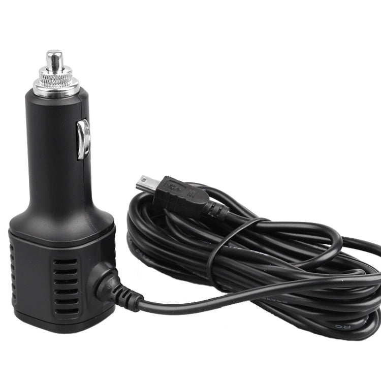 H519 Car Charger Driving Recorder Power Cord Dual USB With Display Charging Line, Specification: Micro Left Elbow - In Car by buy2fix | Online Shopping UK | buy2fix