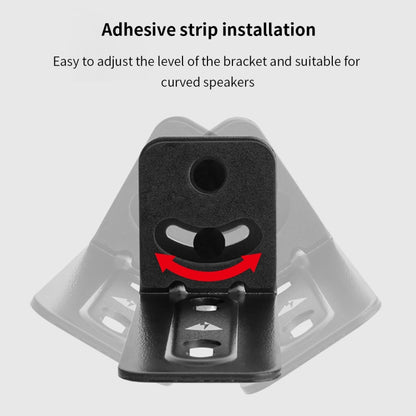 Universal Wall Bracket Non-Slip Storage Bracket for Long Strip Speaker(Black) - Apple Accessories by buy2fix | Online Shopping UK | buy2fix