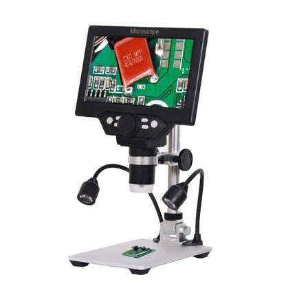 G1200D 7 Inch LCD Screen 1200X Portable Electronic Digital Desktop Stand Microscope(EU Plug Without Battery) - Digital Microscope by buy2fix | Online Shopping UK | buy2fix