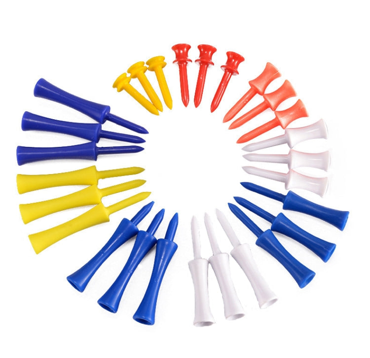60 PCS PGM QT012 Golf Ribbon Needle Golf Plastic Ball TEE, Random Color Delivery, Specification: 68mm - Golf Accessories by PGM | Online Shopping UK | buy2fix