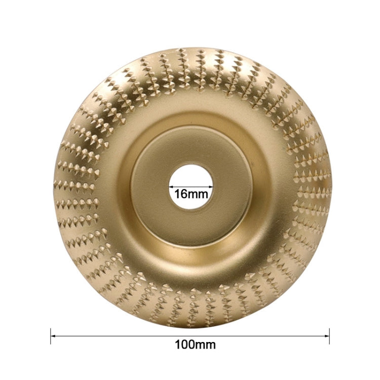 Woodworking Sanding Plastic Stab Discs Hard Round Grinding Wheels For Angle Grinders, Specification: 100mm Golden Curved - Abrasive Tools & Accessories by buy2fix | Online Shopping UK | buy2fix