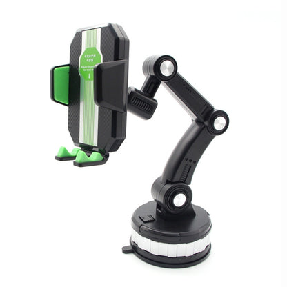 X-0566 Big Suction Cup Car Phone Holder Center Console Phone Holder(Black Green) - In Car by buy2fix | Online Shopping UK | buy2fix