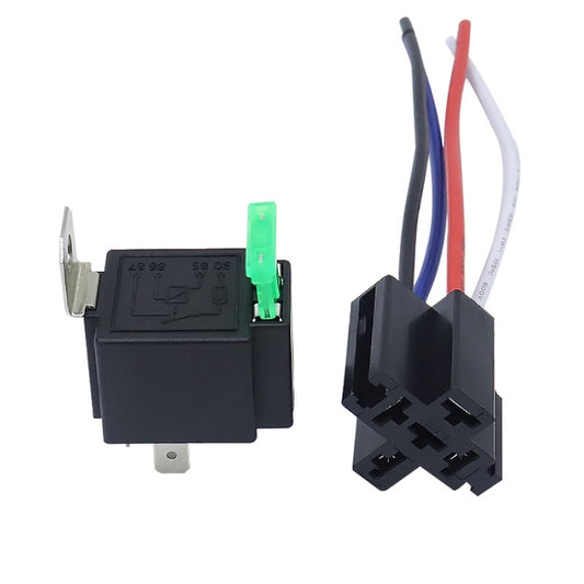 5 Sets JD2912 4 Pin Car Relay With Fuse, Rated voltage: 12V - In Car by buy2fix | Online Shopping UK | buy2fix