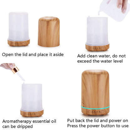 STB-105 Wood Grain Aromatherapy USB Air Purifier(Light Wooden Grain) - Home & Garden by buy2fix | Online Shopping UK | buy2fix