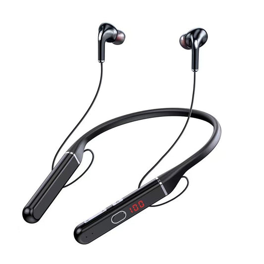 S650 HIFI Bluetooth Wireless Neckband Earphone Support TF Card(Black) - Neck-mounted Earphone by buy2fix | Online Shopping UK | buy2fix