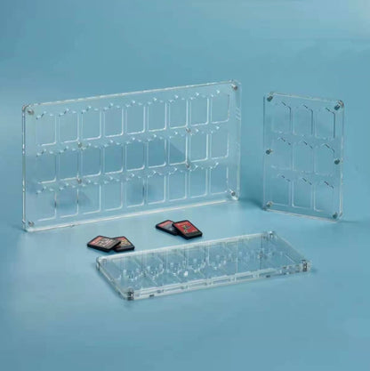 9 Grid Transparent Crystal Magnetic Game Card Storage Box For Switch - Cases by buy2fix | Online Shopping UK | buy2fix