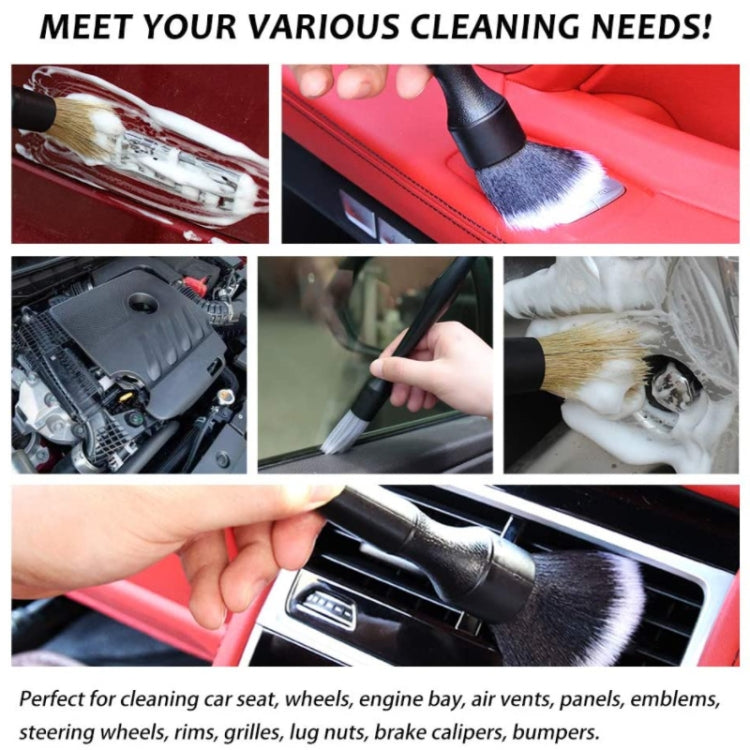 Car Air Conditioner Outlet Brush Interior Cleaning Soft Brush, Specification: Small+Large(Black) - In Car by buy2fix | Online Shopping UK | buy2fix