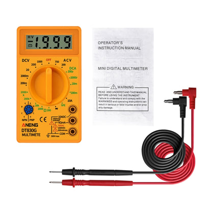 2 PCS ANENG DT830G Portable Digital Multimeter(Black) - Digital Multimeter by ANENG | Online Shopping UK | buy2fix