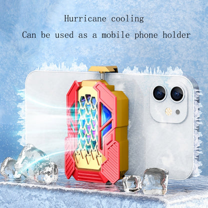 L06 Color Matching RGB Light Mobile Phone Radiator With Mobile Phone Bracket Function, Plug-in - Cooling Fan Radiator by buy2fix | Online Shopping UK | buy2fix