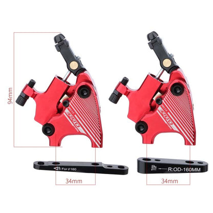 1 Pair IIIPRO Flat Mount Road Calipers Bilateral Brakes(Gold) - Outdoor & Sports by IIIPRO | Online Shopping UK | buy2fix