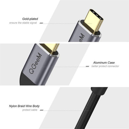 QGeem QG-UA01 USB Type-C To HDMI Adapter(Grey) - Computer & Networking by QGeem | Online Shopping UK | buy2fix