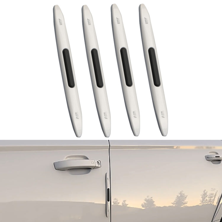 4 PCS Car Door Anti-Static Silicone Airbag Anti-Collision Strip, Colour: White - In Car by buy2fix | Online Shopping UK | buy2fix