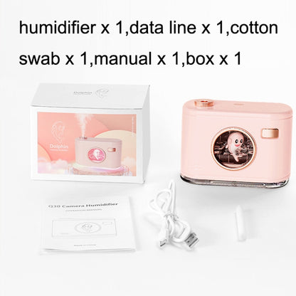 Q30 Desktop Mini Hydrating USB Dolphin Humidifier, Style: Plug-in Version (Iceberry Pink) - Home & Garden by buy2fix | Online Shopping UK | buy2fix