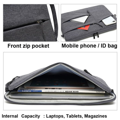 Zipper Type Polyester Business Laptop Liner Bag, Size: 13.3 Inch(Black) - 13.3 inch by buy2fix | Online Shopping UK | buy2fix