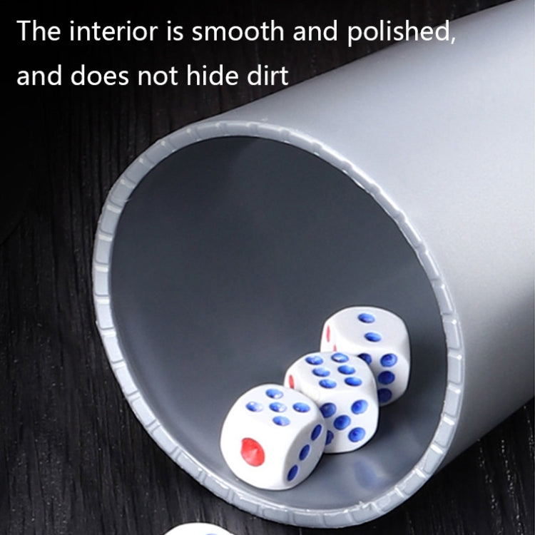 6 PCS Bar Thickening Anti-skid Dice Cup, Style: Little Waist(Silver) - Gambling by buy2fix | Online Shopping UK | buy2fix