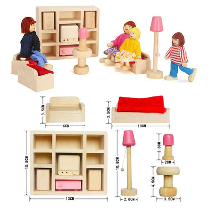 Pretend Play Mini Simulation Children Small Furniture Doll House Toy(Living Room) - Pretend Play Toys by buy2fix | Online Shopping UK | buy2fix